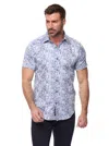 Robert Graham Kano Short Sleeve Button Down Shirt In Blue