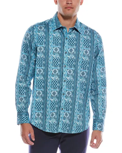 Robert Graham Kedron Classic Fit Woven Shirt In Blue
