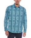 Robert Graham Kedron Classic Fit Woven Shirt In Blue