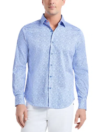 Robert Graham Kefalonia Cotton Stretch Classic Fit Button Down Shirt In Blue