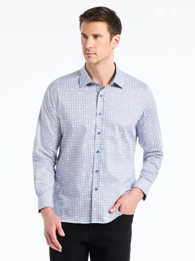 Robert Graham Keith Long Sleeve Button Down Shirt In Blue