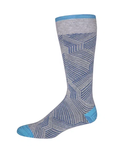 Robert Graham Kelsey Socks In Blue