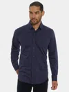 Robert Graham Kelvin Jacquard Floral Knit Button Down Shirt In Indigo