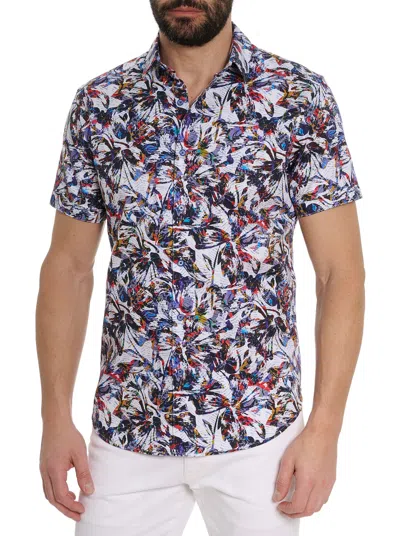 Robert Graham Kileen Short Sleeve Button Down Shirt In Multi