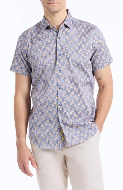 Robert Graham Kinloch Print Woven Button-up Shirt In Blue