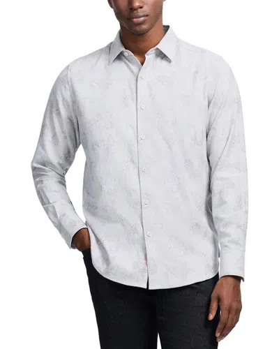 Robert Graham Knox Paisley Herringbone Cotton Button-up Shirt In Pink