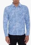 Robert Graham Koracick Mesh Shirt In Blue In Blue