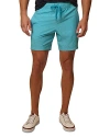 Robert Graham Laken Woven Swim Trunks In Aqua