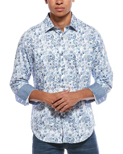 Robert Graham Lamton Classic Fit Woven Shirt In Blue