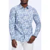 Robert Graham Lamton Cotton Button-up Shirt In Blue