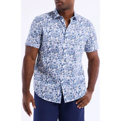 Robert Graham Lamton Short Sleeve Cotton Button-up Shirt