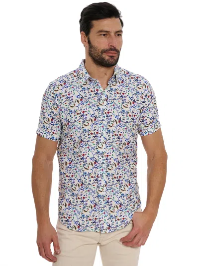 Robert Graham Landon Short Sleeve Button Down Shirt Big In Multi