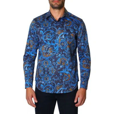 Robert Graham Landry Abstract Print Button-up Shirt In Blue