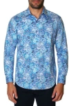 Robert Graham Larson Paisley Woven Button-up Shirt In Blue Multi