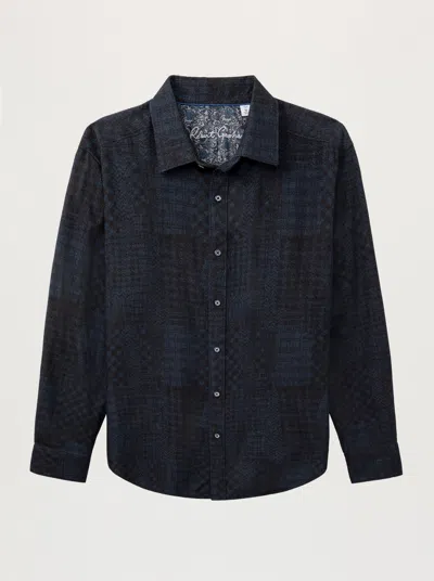 Robert Graham Lawrence Long Sleeve Button Down Shirt In Blue