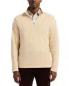 Robert Graham Ledson Long Sleeve Quarter Zip Knit Pullover In Neutral