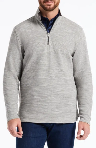ROBERT GRAHAM ROBERT GRAHAM LEDSON SPACE DYE COTTON QUARTER ZIP TOP