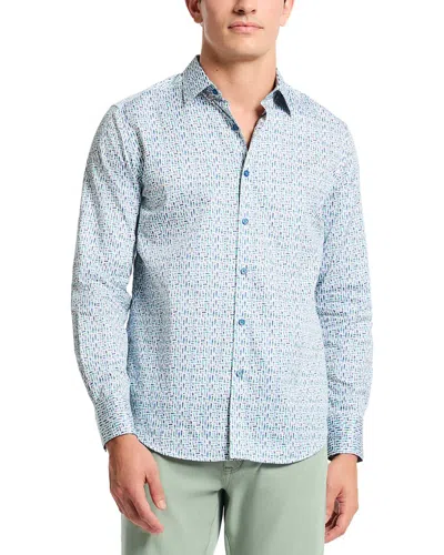 Robert Graham Lenox Woven Shirt In Blue