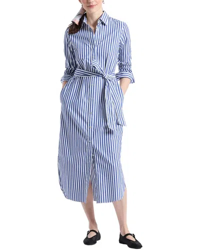 Robert Graham Leona Stripe Long Sleeve Midi Shirtdress In Multi