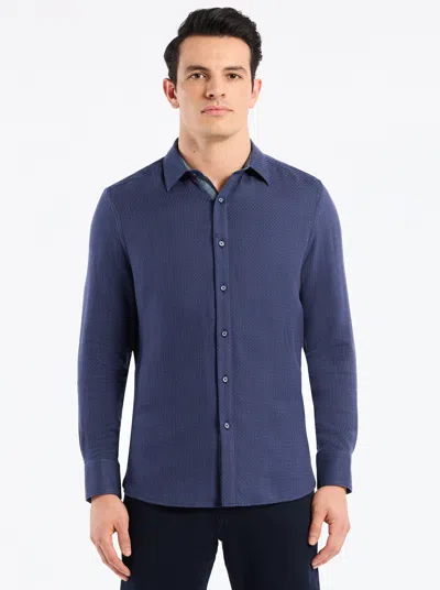 Robert Graham Leonard Long Sleeve Button Down Shirt In Blue
