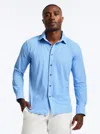 Robert Graham Leros Classic Fit Dot Print Knit Button-up Shirt In Blue