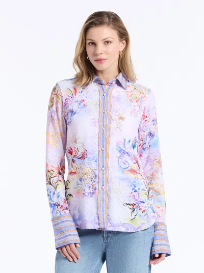 Robert Graham Limited Edition Dancing Wings Long Sleeve Shirt In Brown