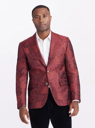 Robert Graham Limited Edition Monarch's Writ Blazer In Red