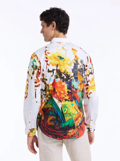 Robert Graham Limited Edition Palette Royal Long Sleeve Button Down Shirt In Multi