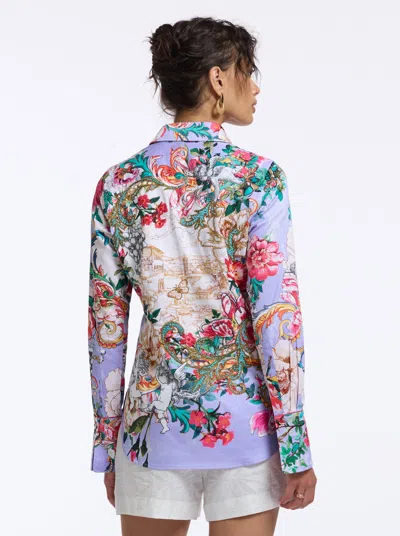 Robert Graham Limited Edition She Knowles Vino Sleeve Shirt In Multi