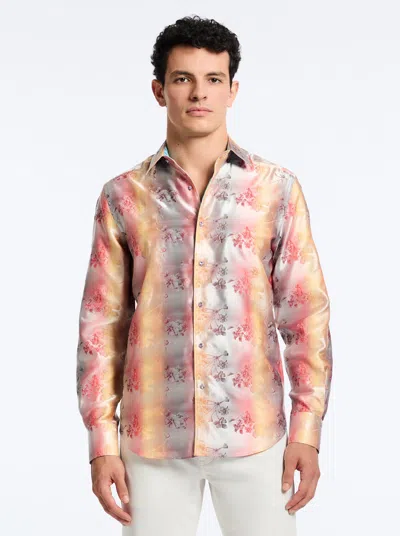 Robert Graham Limited Edition Sunset Trellis Long Sleeve Button Down Shirt In Multi