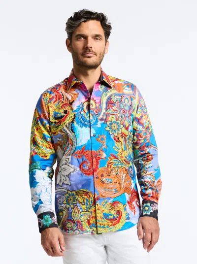 Robert Graham Limited Edition Taborsky's Tale Long Sleeve Button Down Shirt In Multi