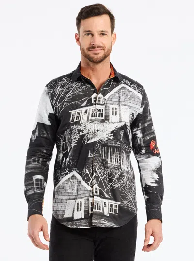 Robert Graham Limited Edition The Dark Side Long Sleeve Button Down Shirt In Black