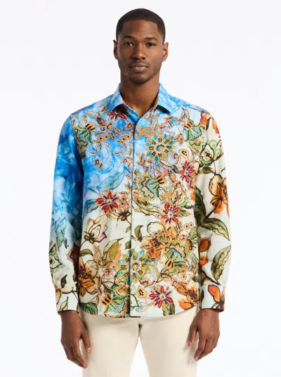ROBERT GRAHAM ROBERT GRAHAM LIMITED EDITION WANDERINBLOSSOM LONG SLEEVE BUTTON DOWN SHIRT TALL