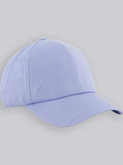 Robert Graham Linen Baseball Hat In Blue