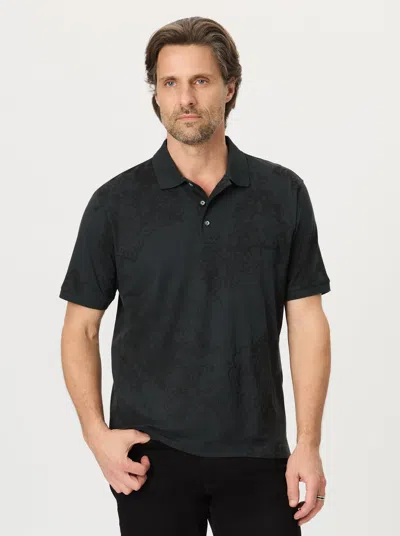 Robert Graham Linford Short Sleeve Polo In Black