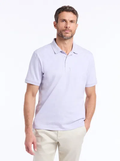 Robert Graham Linford Short Sleeve Polo In Blue