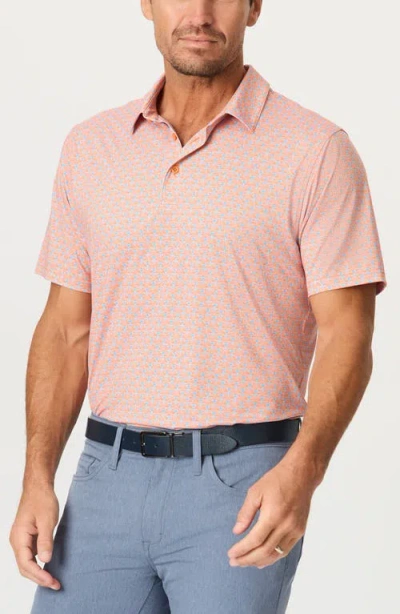 Robert Graham Links & Drinks Performance Golf Polo In Pink
