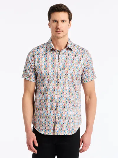 Robert Graham Livingston Short Sleeve Button Down Shirt In Multi