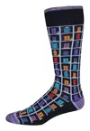 Robert Graham Livingston Socks In Blue