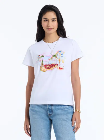 Robert Graham Lobster Picnic Short Sleeve T-shirt In White