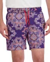 Robert Graham Loki Swim Trunks In Purple
