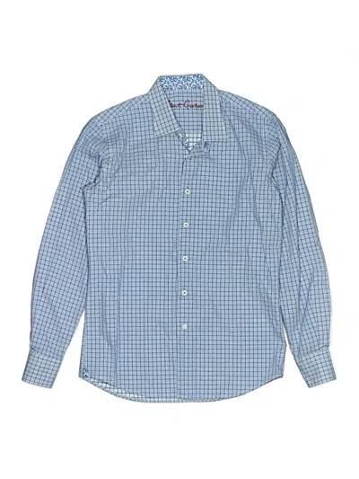 Pre-owned Robert Graham Kids' Long Sleeve Button Down Shirt In Blue