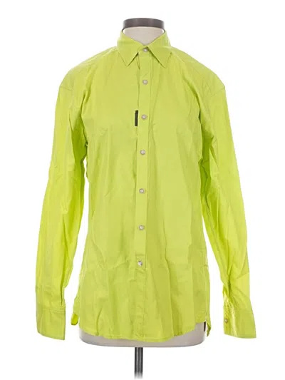Pre-owned Robert Graham Long Sleeve Button Down Shirt In Green