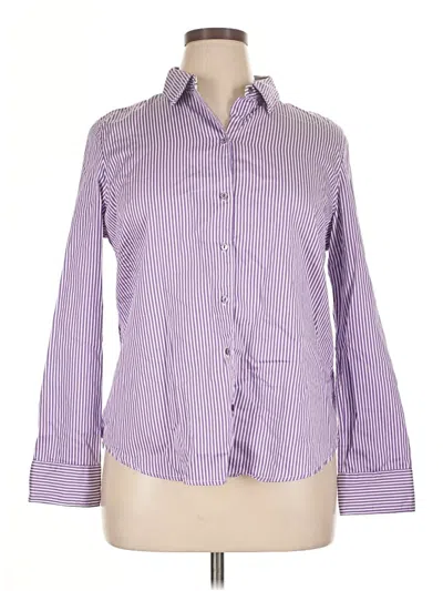 Pre-owned Robert Graham Long Sleeve Button Down Shirt In Purple