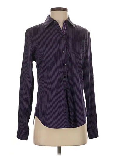 Pre-owned Robert Graham Long Sleeve Button Down Shirt In Purple