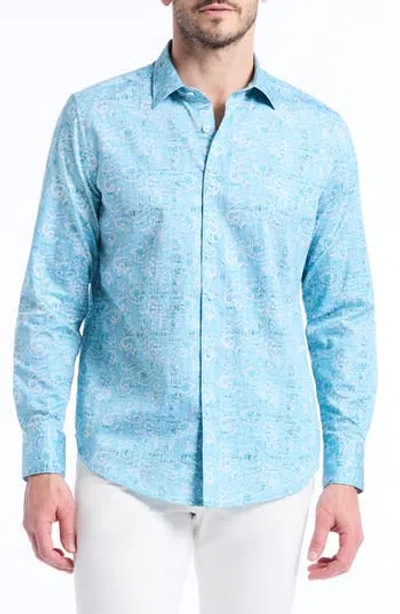 Robert Graham Long Sleeve Button-up Shirt In Blue