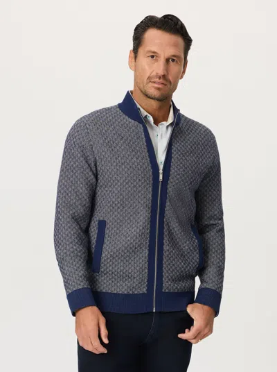 Robert Graham Loreto Long Sleeve Sweater In Navy