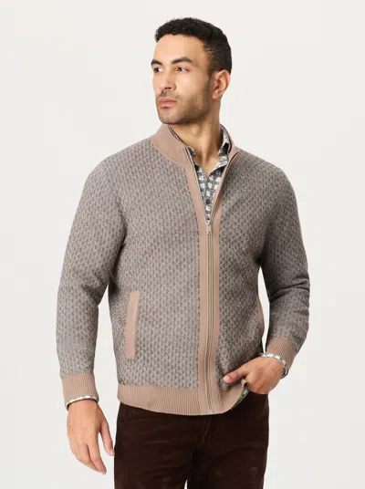Robert Graham Loreto Long Sleeve Sweater In Oatmeal