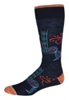 Robert Graham Lovrin Socks In Blue