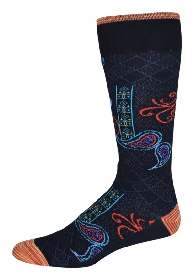 Robert Graham Lovrin Socks In Blue